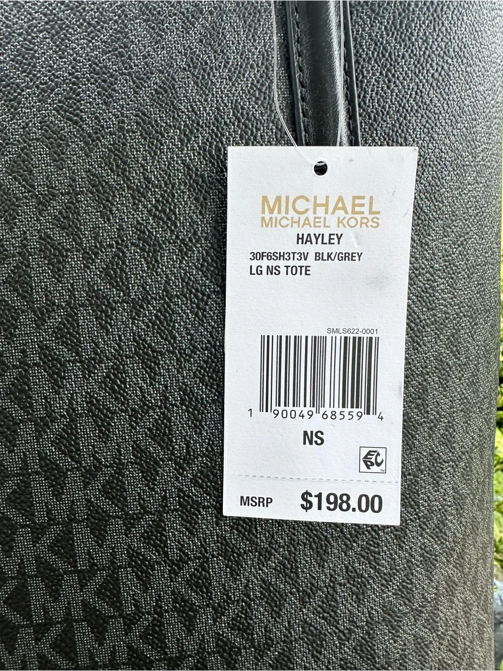 NWT Michael Kors “Haley” LG Signature Tote Logo Shoulder Bag
